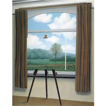 Pictate manual reproducere de înaltă calitate a Condiției Umane de Rene Magritte pictură în ulei Peisaj Acasă decorative de imagine